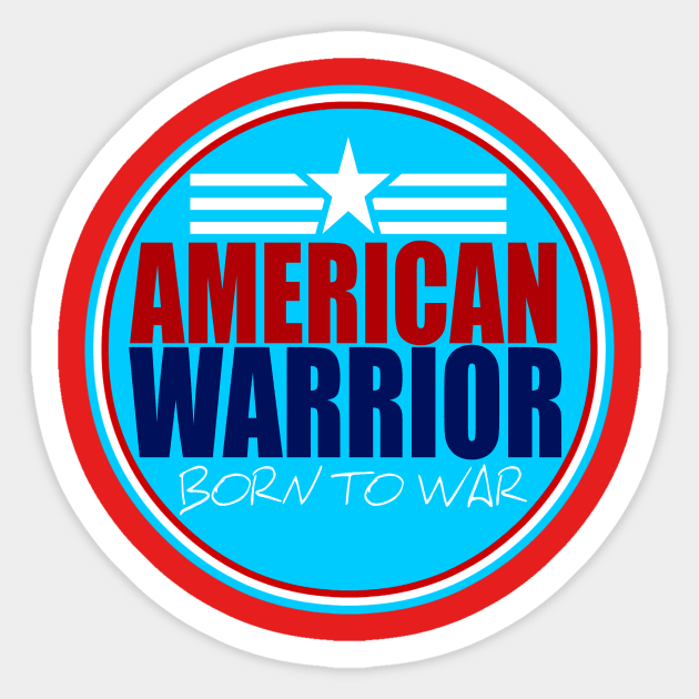 American Warrior Sticker by TheDaintyTaurus